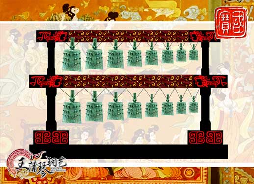16件晉侯穌青銅編鐘，西周時(shí)期編鐘編磬