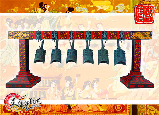 6件套仿古編鐘，小型特色樂(lè)器，民樂(lè)混音配套
