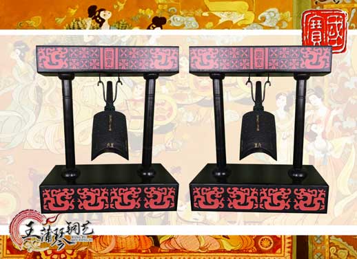 單件編鐘工藝品、外賓禮品、中國青銅編鐘